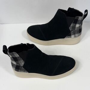 TOMS Womens Jamie Slip On Platform Ancle Suede Boots